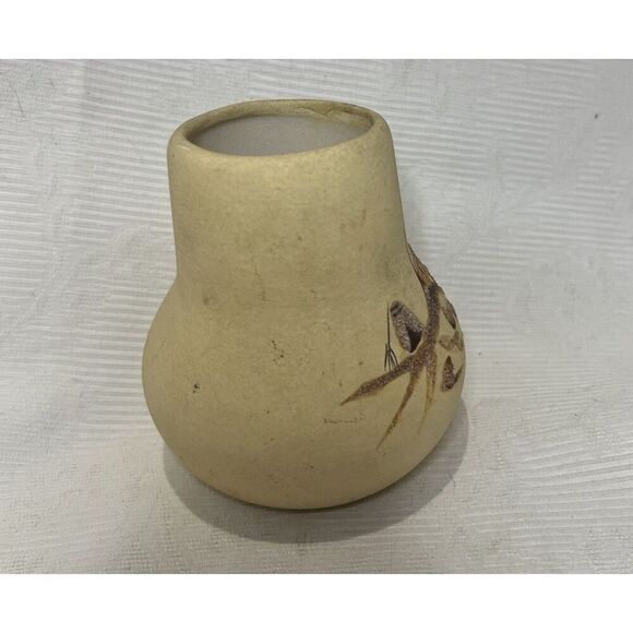 Vintage Art Pottery Crafted Vase Signed 4.5”T 2.5”D Hand Painted Crafted - Picture 4 of 8